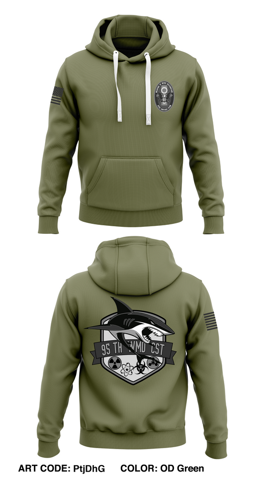 95th WMD CST Store 1  Core Men's Hooded Performance Sweatshirt - PtjDhG