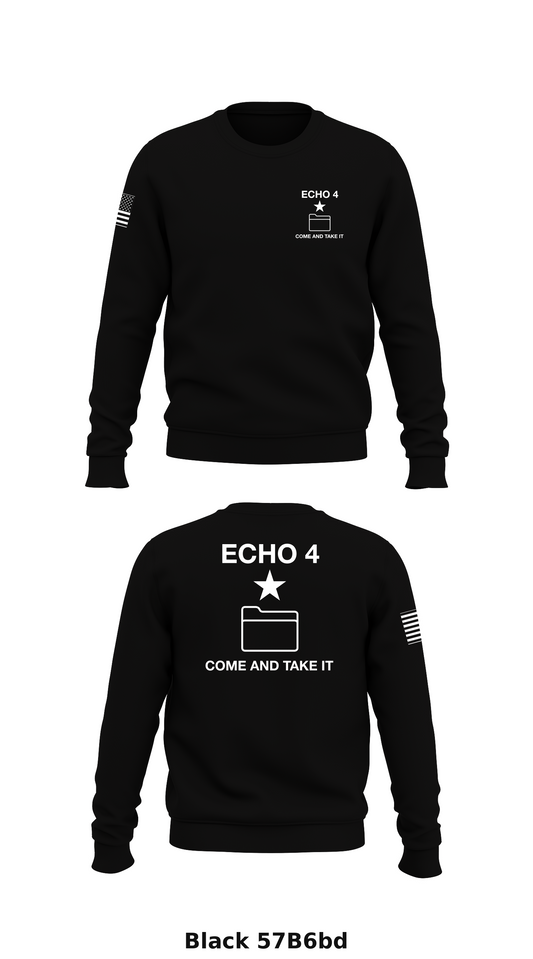 Echo 4 Store 1 Core Men's Crewneck Performance Sweatshirt - 57B6bd