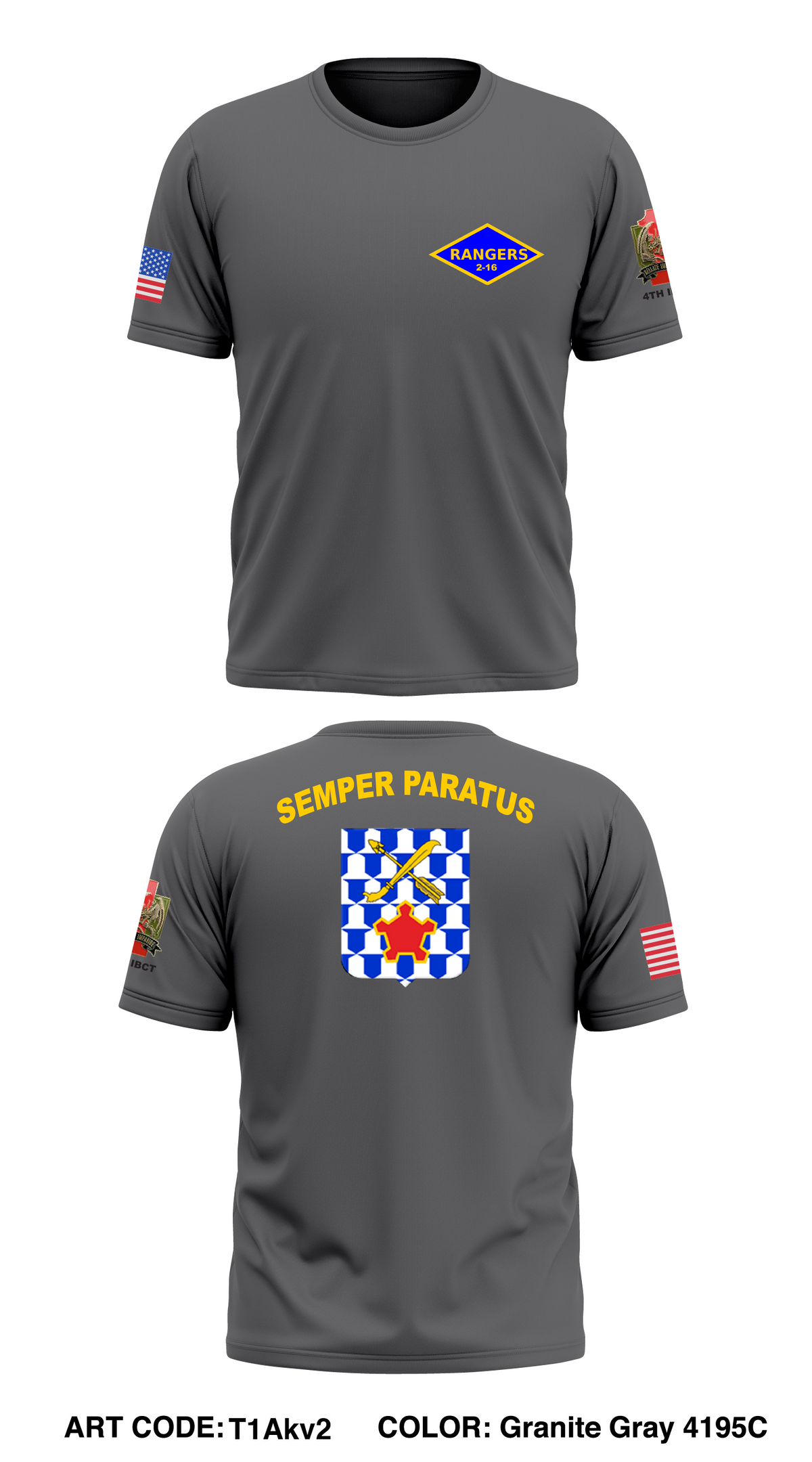 C Co, 2-16 rangers  Store 1 Core Men's SS Performance Tee - T1Akv2