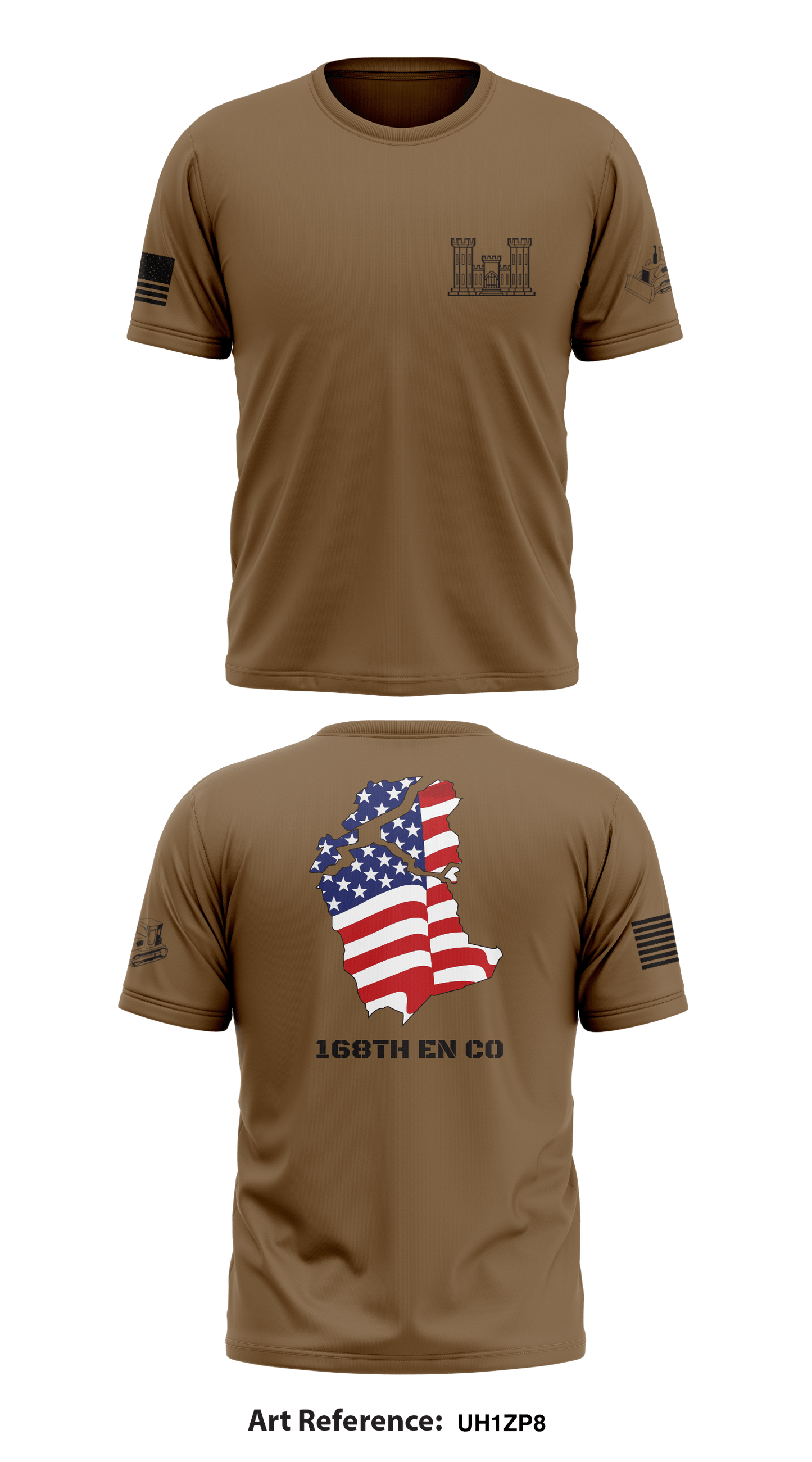 168TH EN CO Core Men's SS Performance Tee - uH1zp8