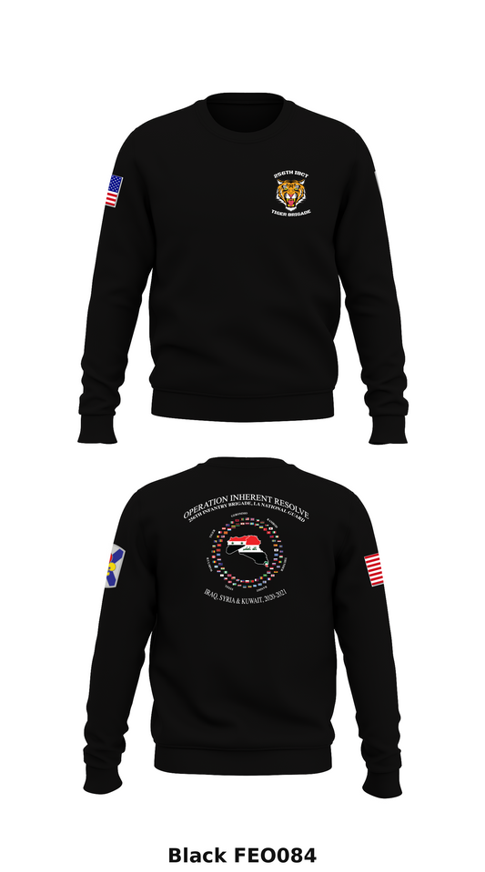 LANG 256th IBCT Store 1 Core Men's Crewneck Performance Sweatshirt - FEO084