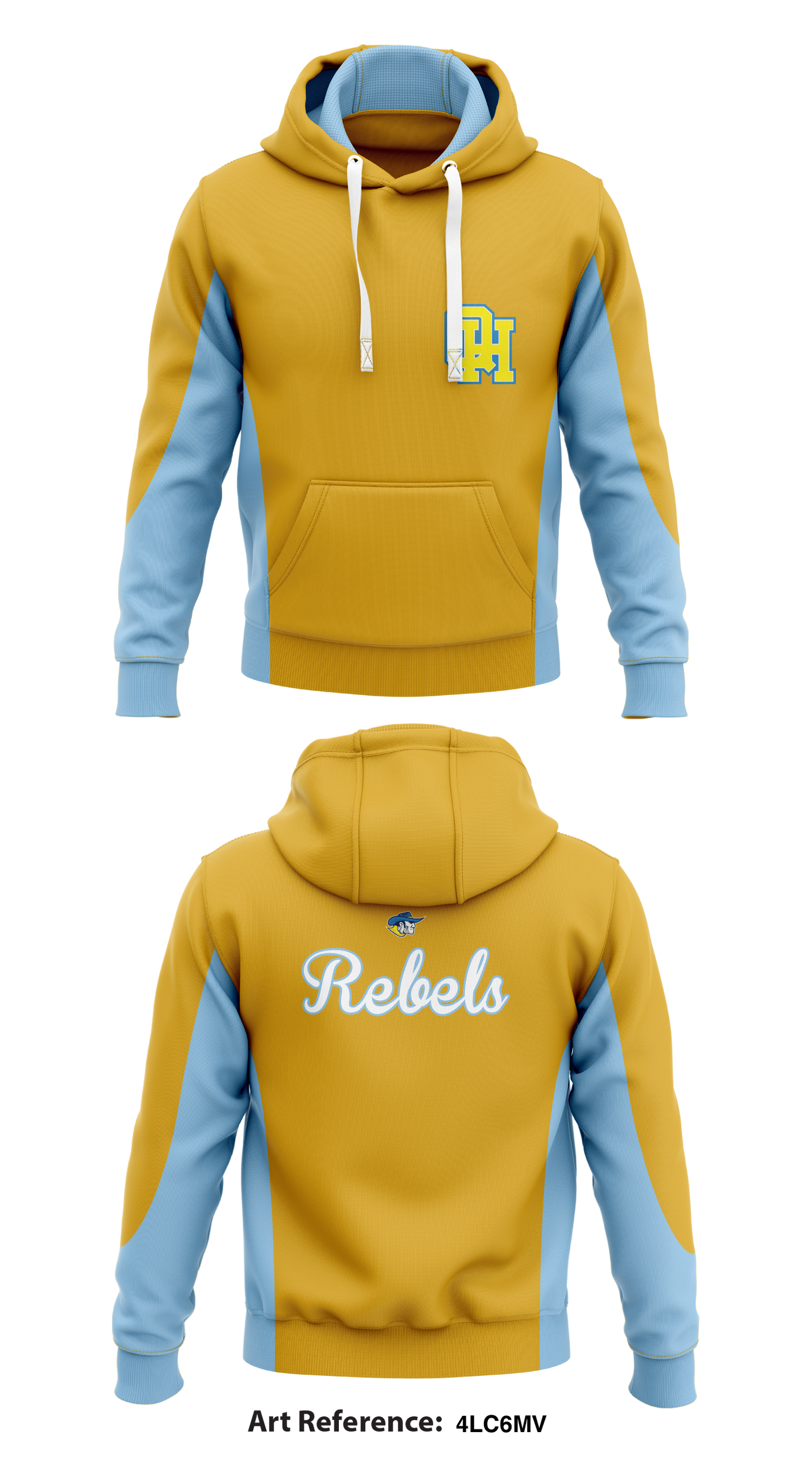 Rebels Store 4  Core Men's Hooded Performance Sweatshirt - 4LC6mV