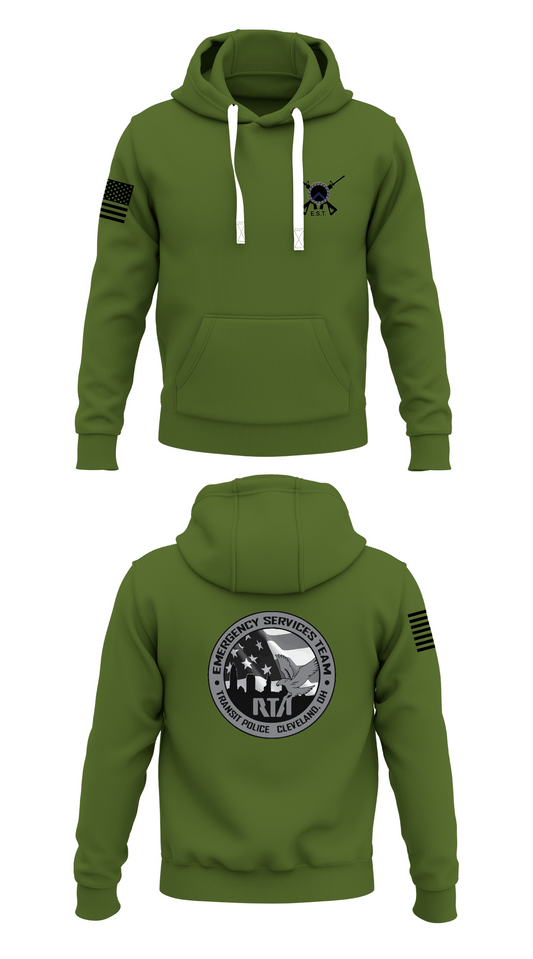 GCRTA Emergency Service Team (EST) Store 1  Core Men's Hooded Performance Sweatshirt - ~B5