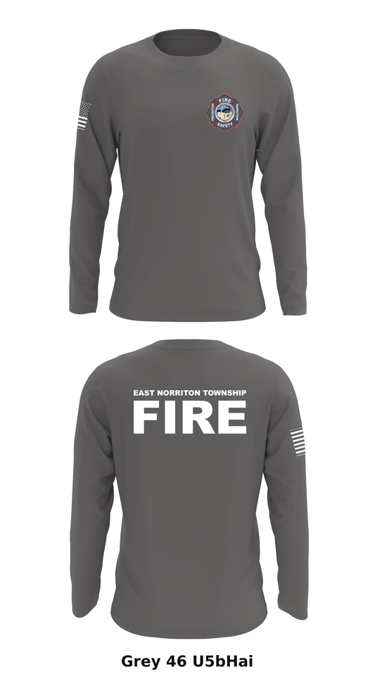 East Norriton Township Store 1 Core Men's LS Performance Tee - U5bHai