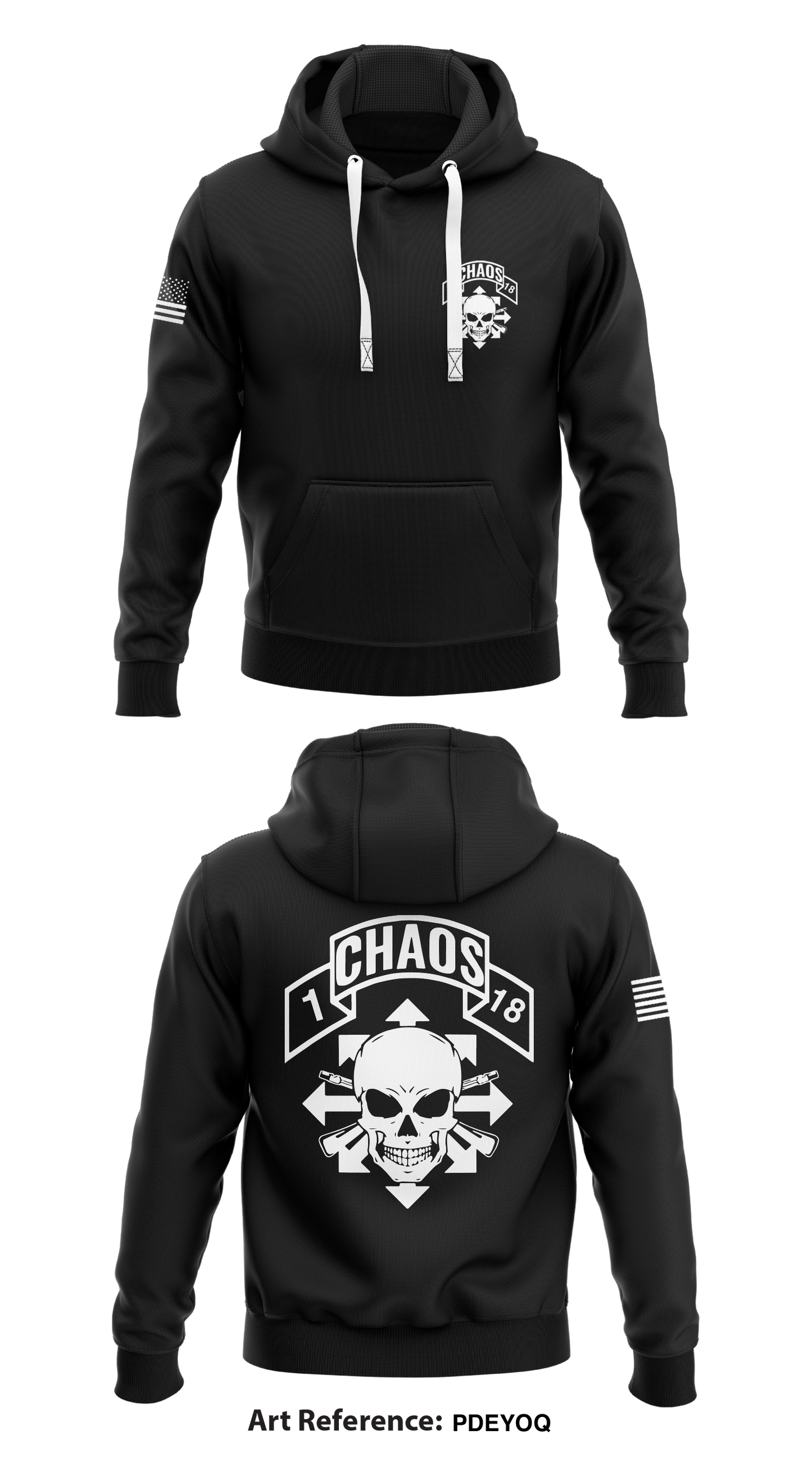 1st PLT TRP 1-18th CAV Store 1  Core Men's Hooded Performance Sweatshirt - pDeYOQ