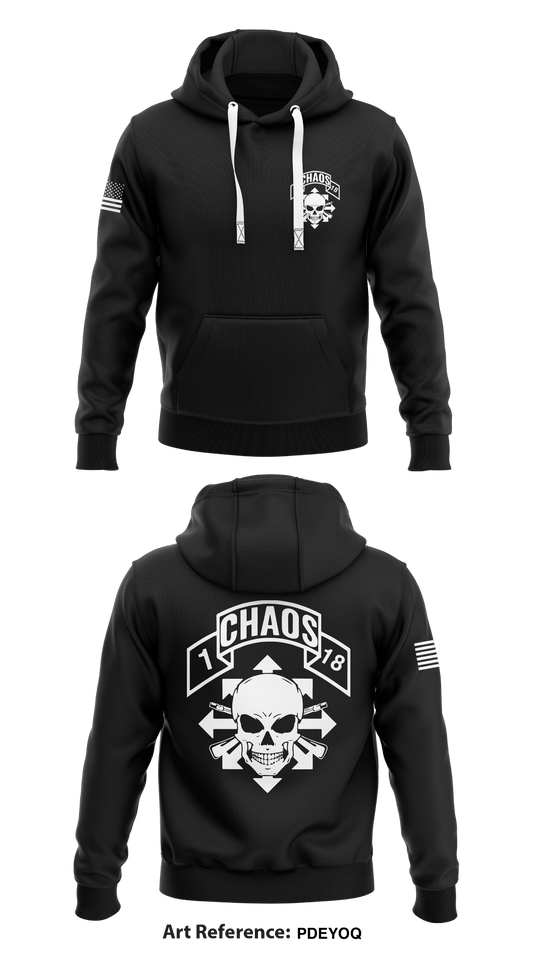 1st PLT TRP 1-18th CAV Store 1  Core Men's Hooded Performance Sweatshirt - pDeYOQ