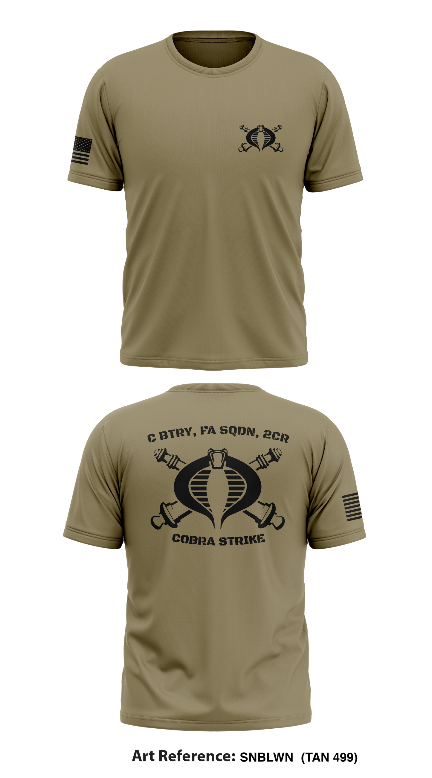 C BTRY, FA SQDN, 2CR Store 1 Core Men's SS Performance Tee - SNblWN