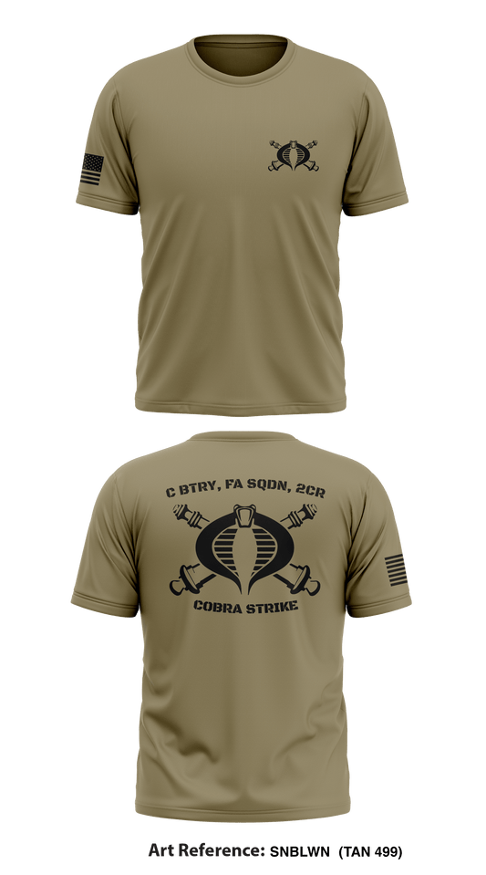 C BTRY, FA SQDN, 2CR Store 1 Core Men's SS Performance Tee - SNblWN