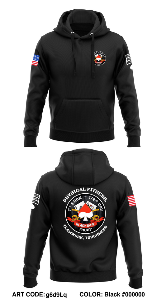 Bravo Troop, 1-172 CAV (MTN) Store 1  Core Men's Hooded Performance Sweatshirt - g6d9Lq