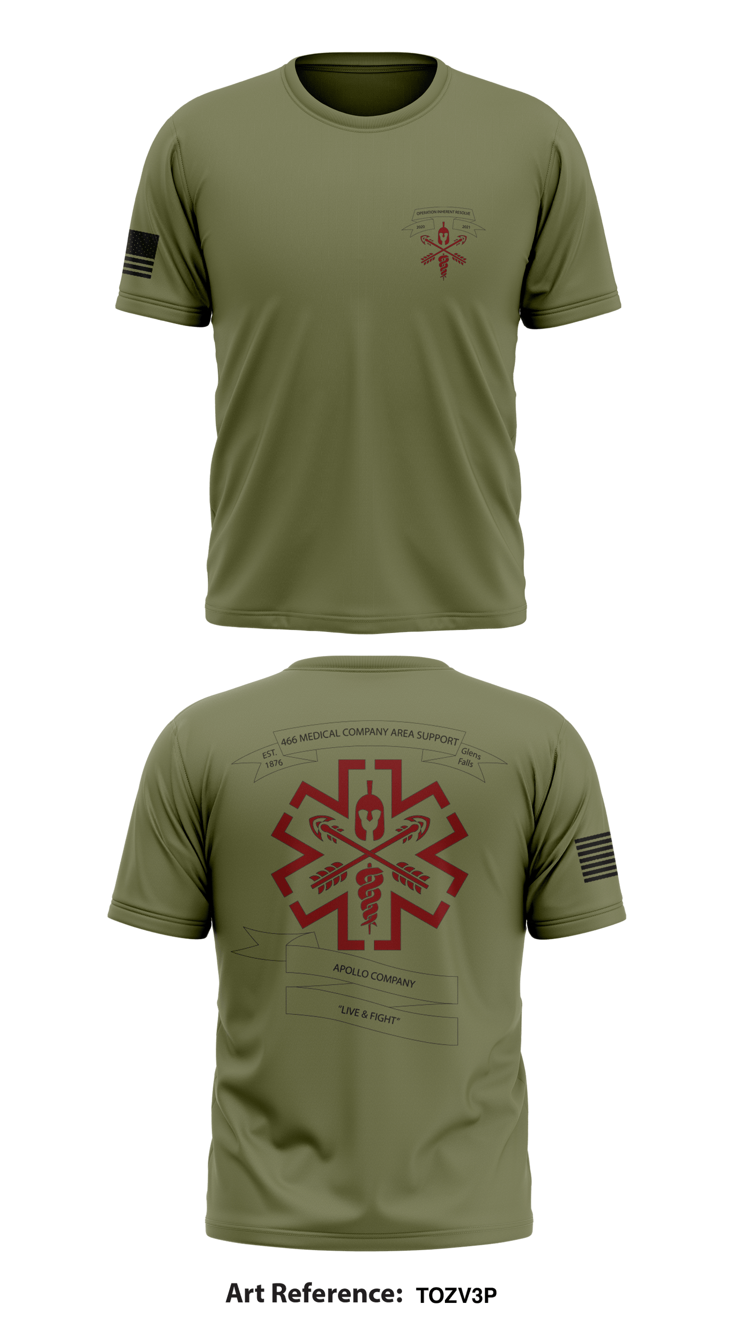 466 MCAS Store 1 Core Men's SS Performance Tee - Tozv3P