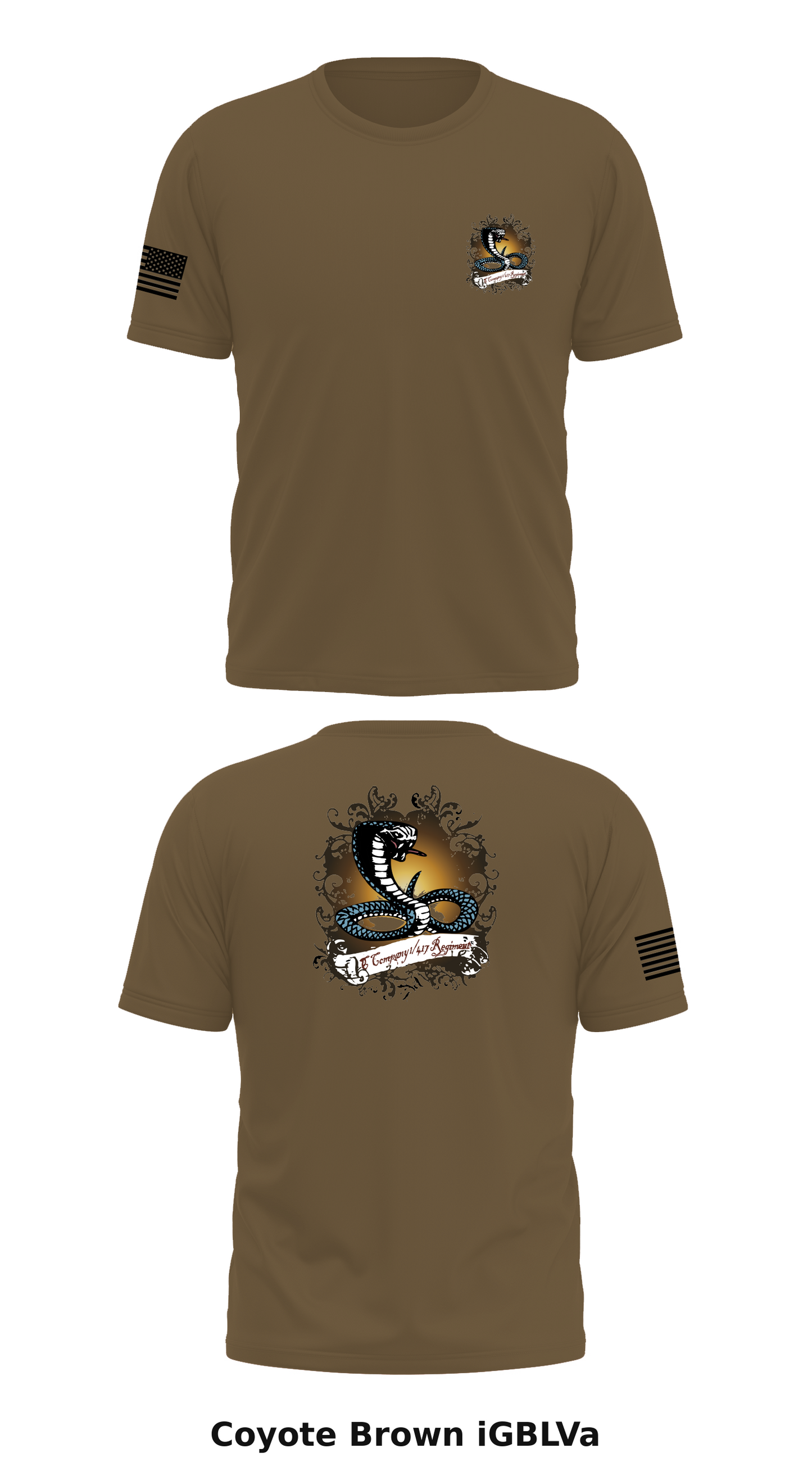 C Co 1 417TH INF REG Store 1 Core Men's SS Performance Tee - iGBLVa