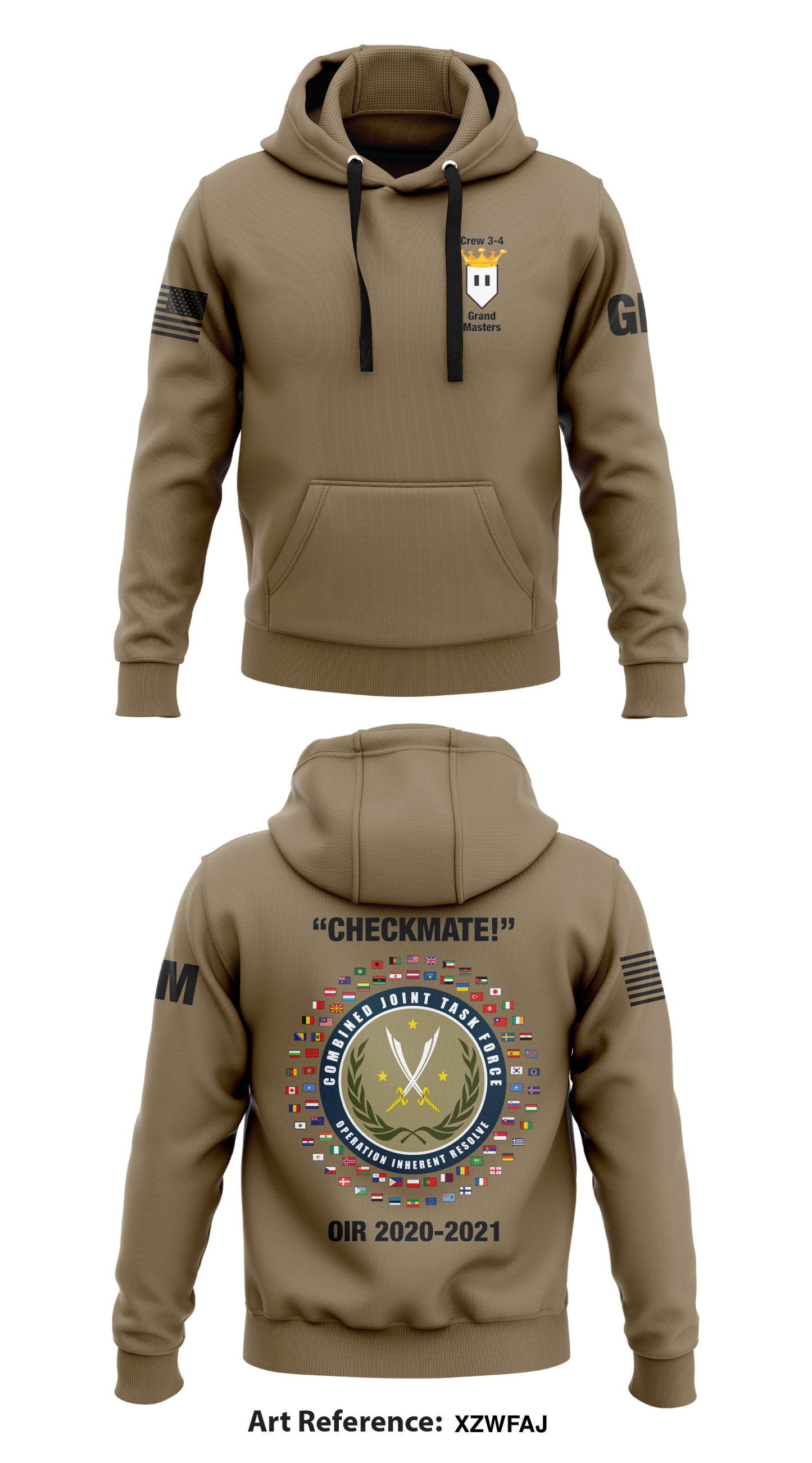 Crew 34, DET 3, 1st Space BDE Store 1  Core Men's Hooded Performance Sweatshirt - xzwFaj