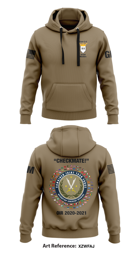 Crew 34, DET 3, 1st Space BDE Store 1  Core Men's Hooded Performance Sweatshirt - xzwFaj