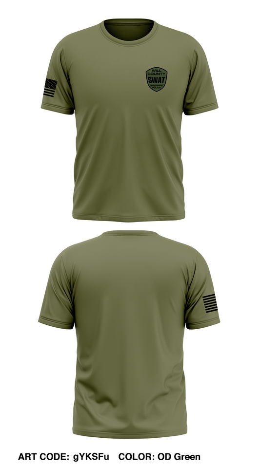Will County SWAT Store 1 Core Men's SS Performance Tee - gYKSFu