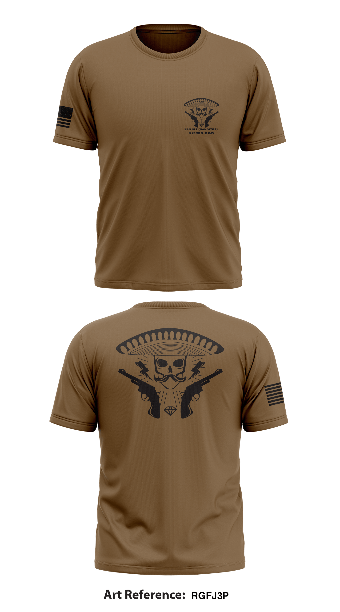 3rd PLT (Banditos) D Tank 6-8 CAV Store 1 Core Men's SS Performance Tee - rGfJ3p