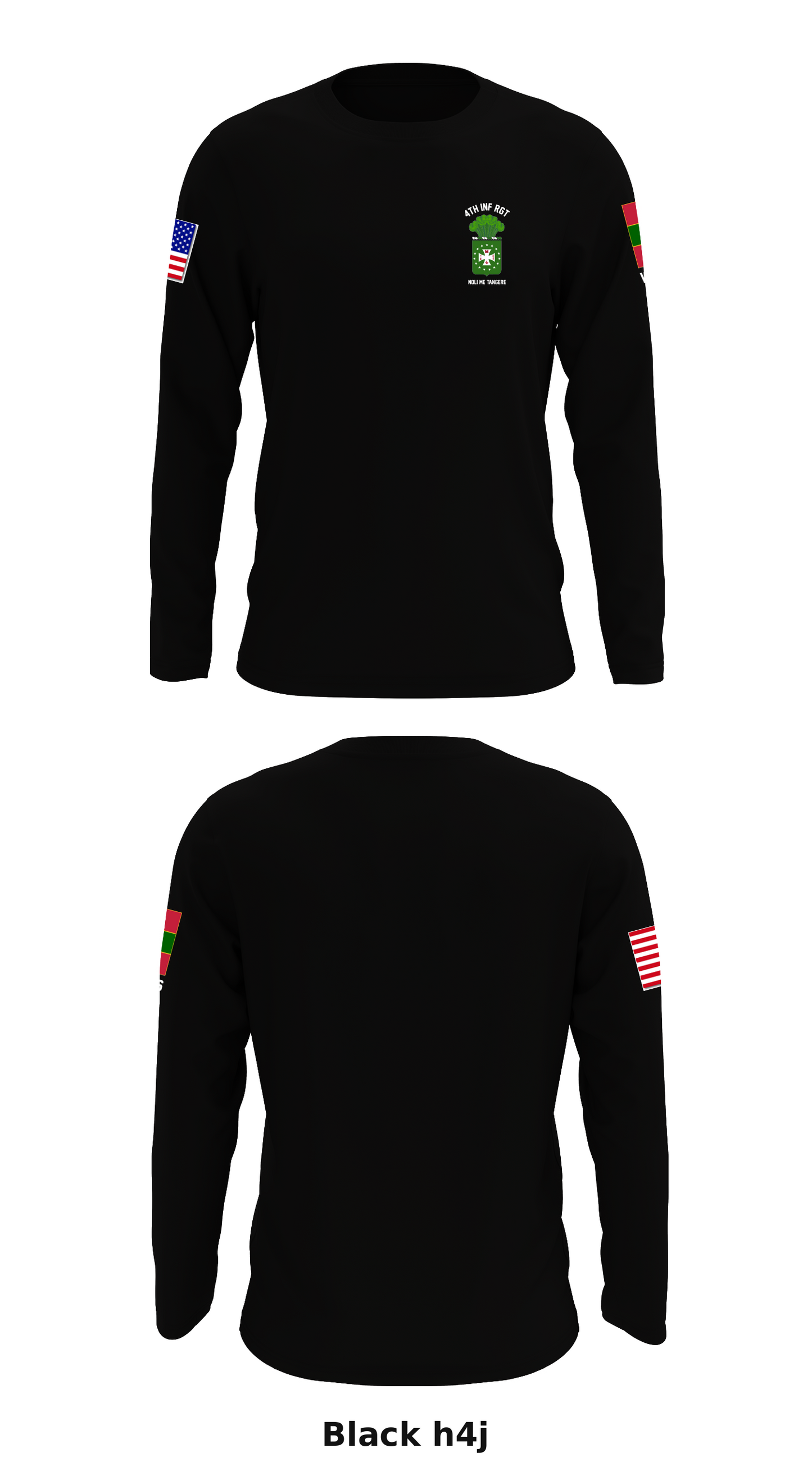 4th Infantry Regiment Veteran's Association Store 1 Core Men's LS Performance Tee - h4j