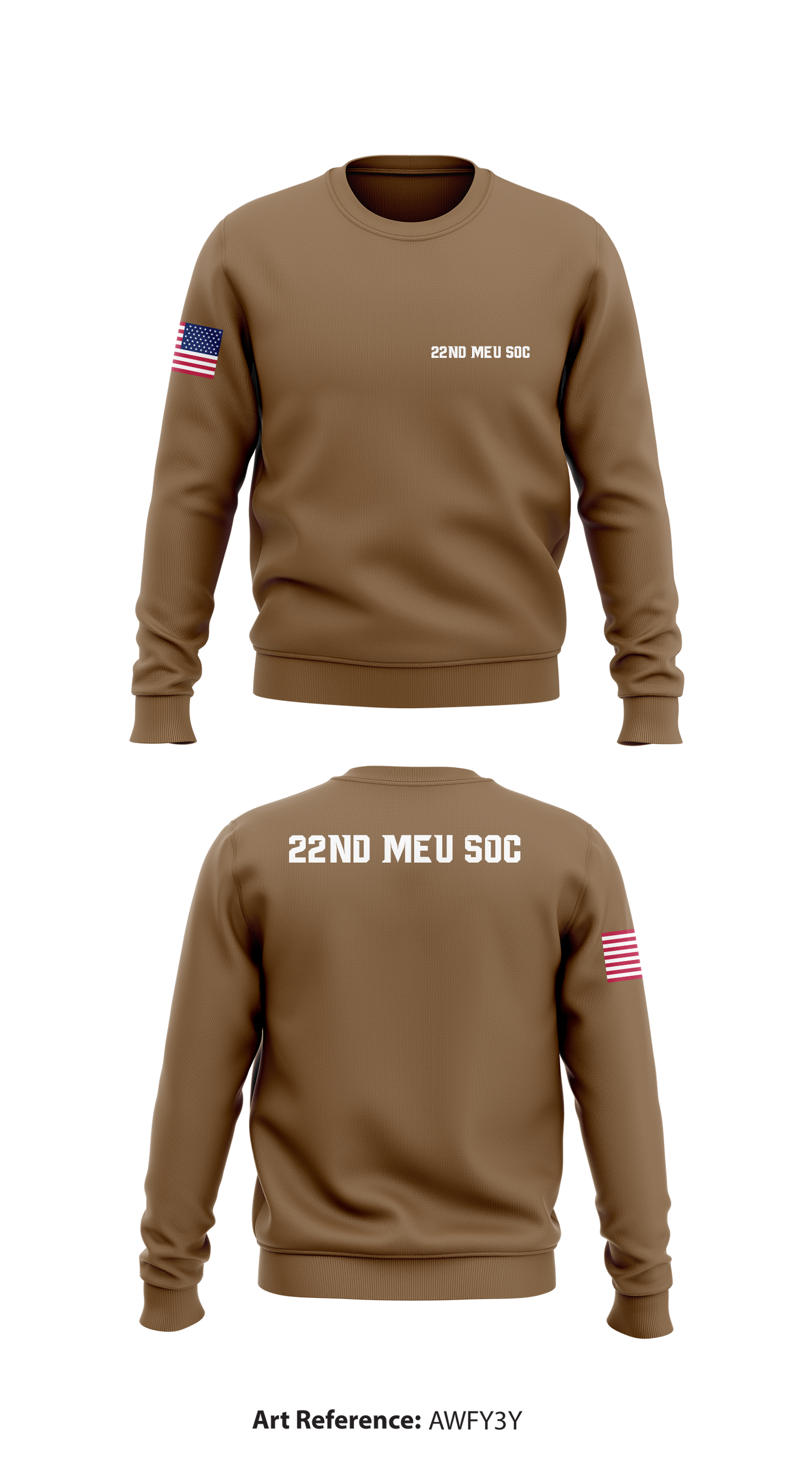 22nd MEU SOC Store 1 Core Men's Crewneck Performance Sweatshirt - awFY3y