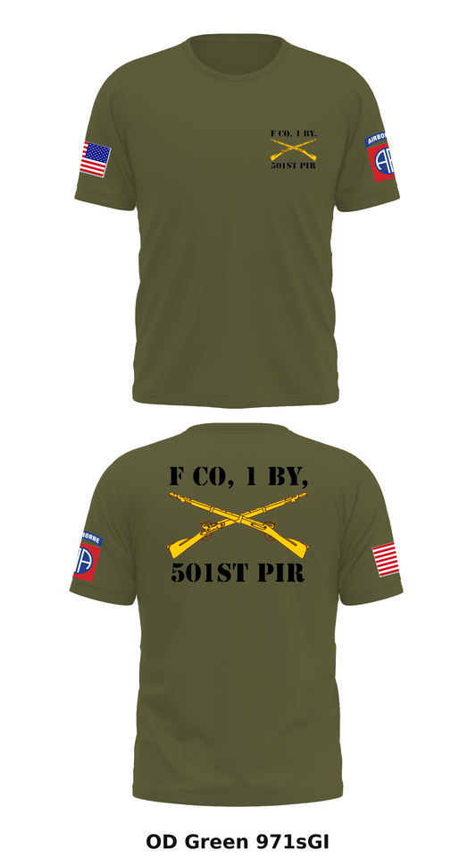 F co, 1 by, 501st pir Store 1 Core Men's SS Performance Tee - 971sGI