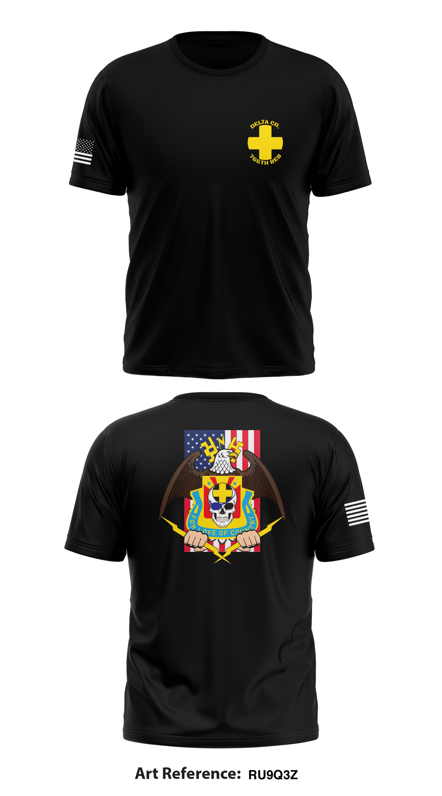 Delt Co., 766th BEB Store 1 Core Men's SS Performance Tee - RU9q3Z