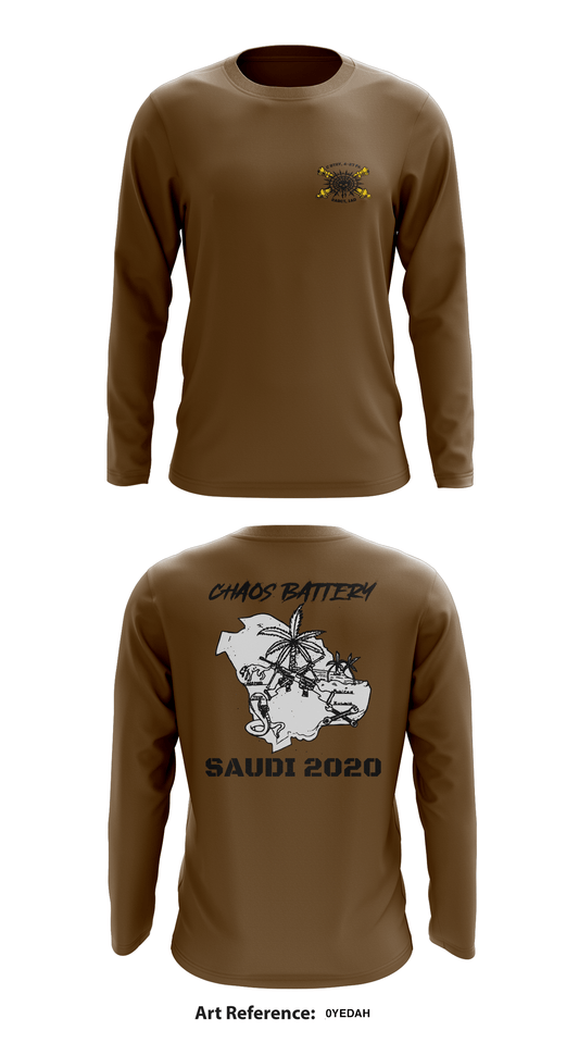 Chaos Battery, 4-27 FA, 2/1 AD Store 1 Core Men's LS Performance Tee - 0YedaH