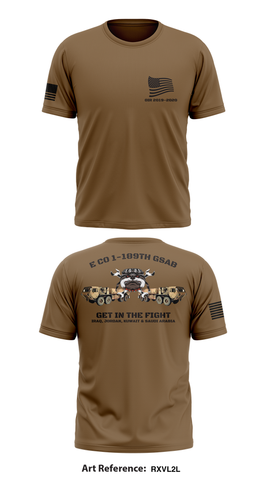 E Co 1-189th GSAB  Store 1 Core Men's SS Performance Tee - RXVL2L