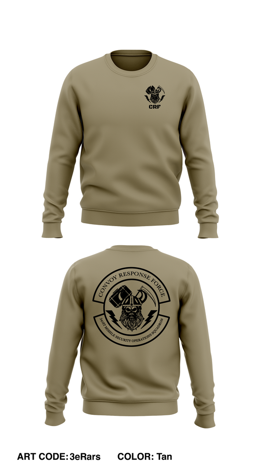 341st Missile Security Operations Squadron Store 1 Core Men's Crewneck Performance Sweatshirt - 3eRars
