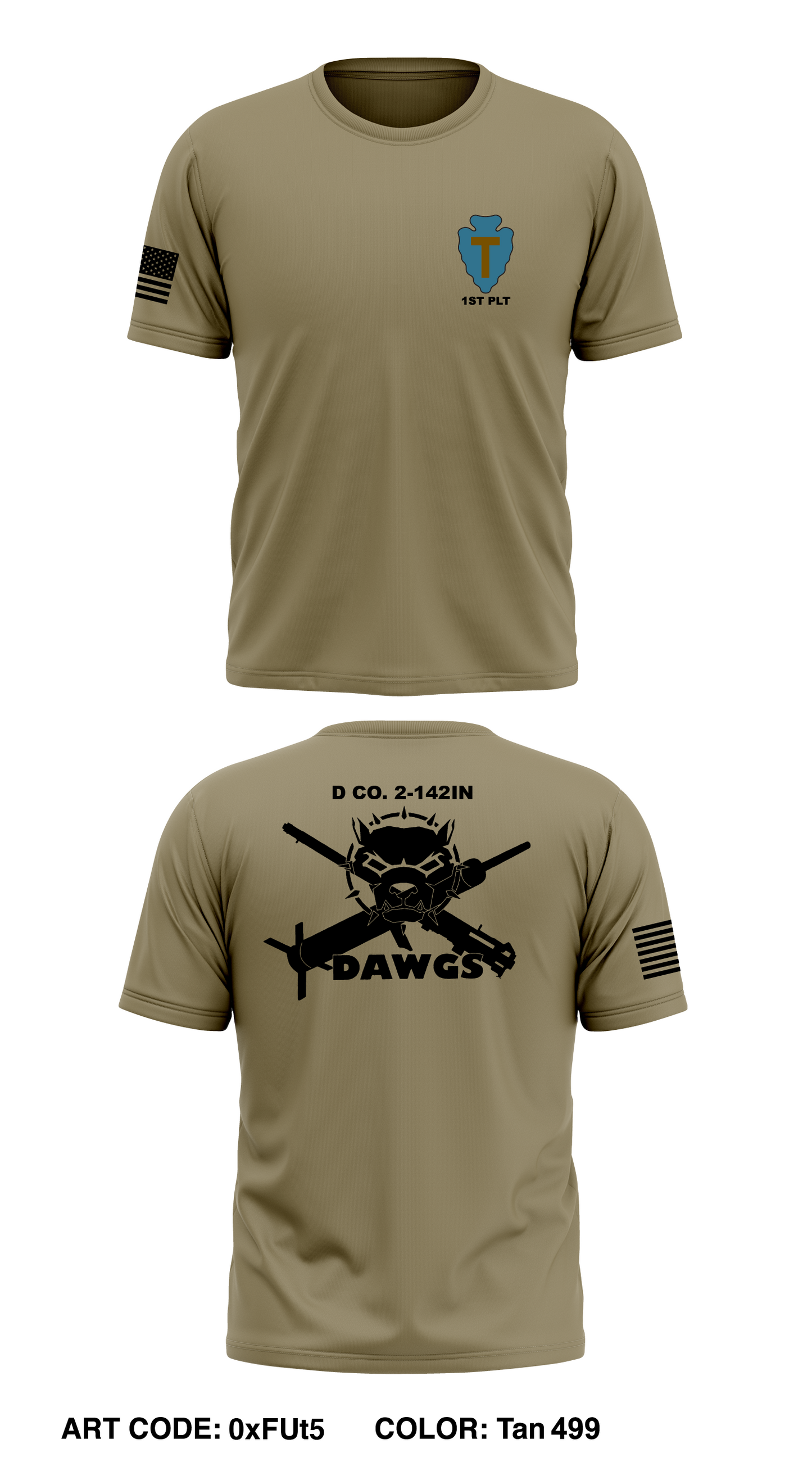 DCO 2/142INF STORE 1 Core Men's SS Performance Tee - 0xFUt5