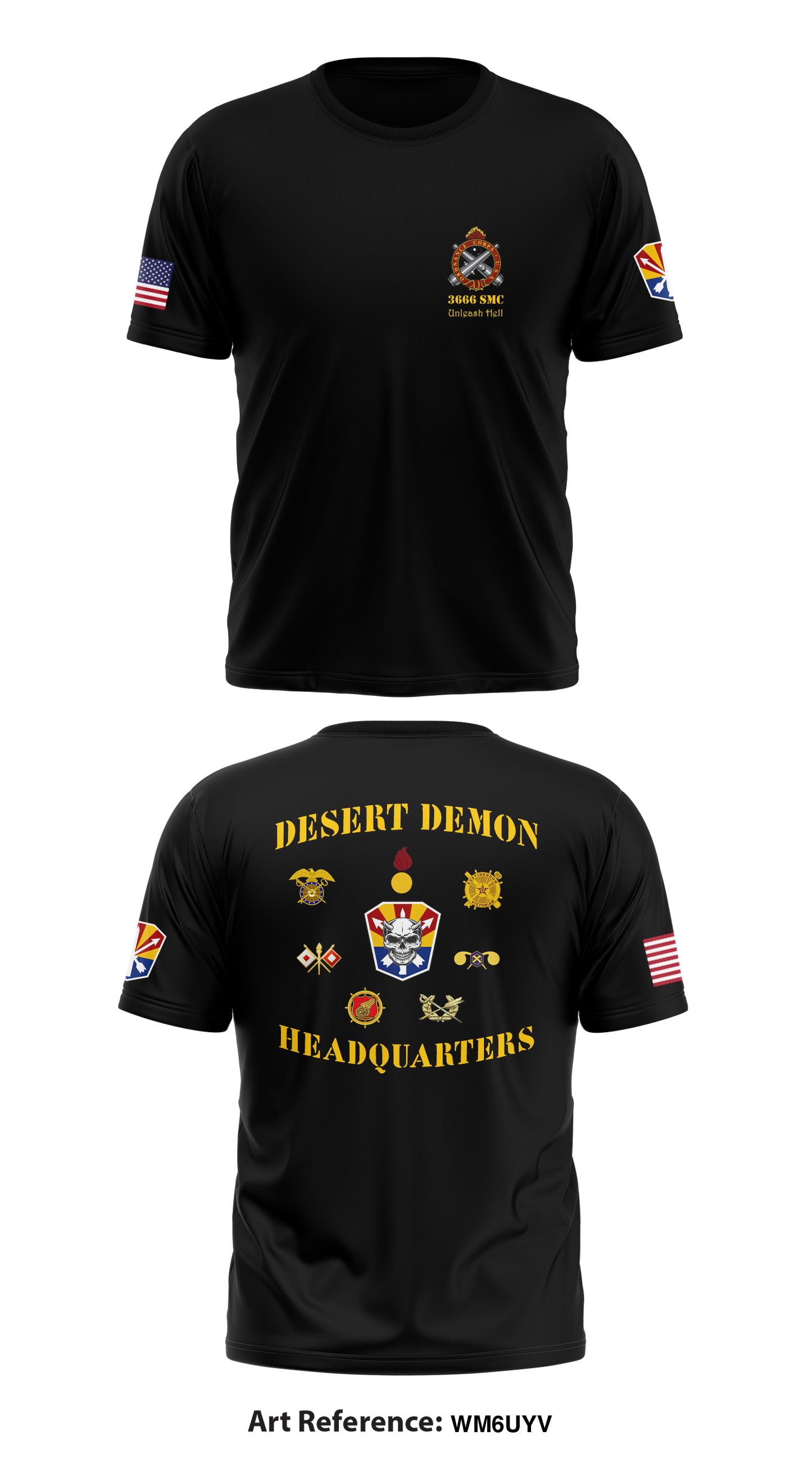3666th Support Maintenance Company Store 1 Store 2 Core Men's SS Performance Tee - wM6UyV