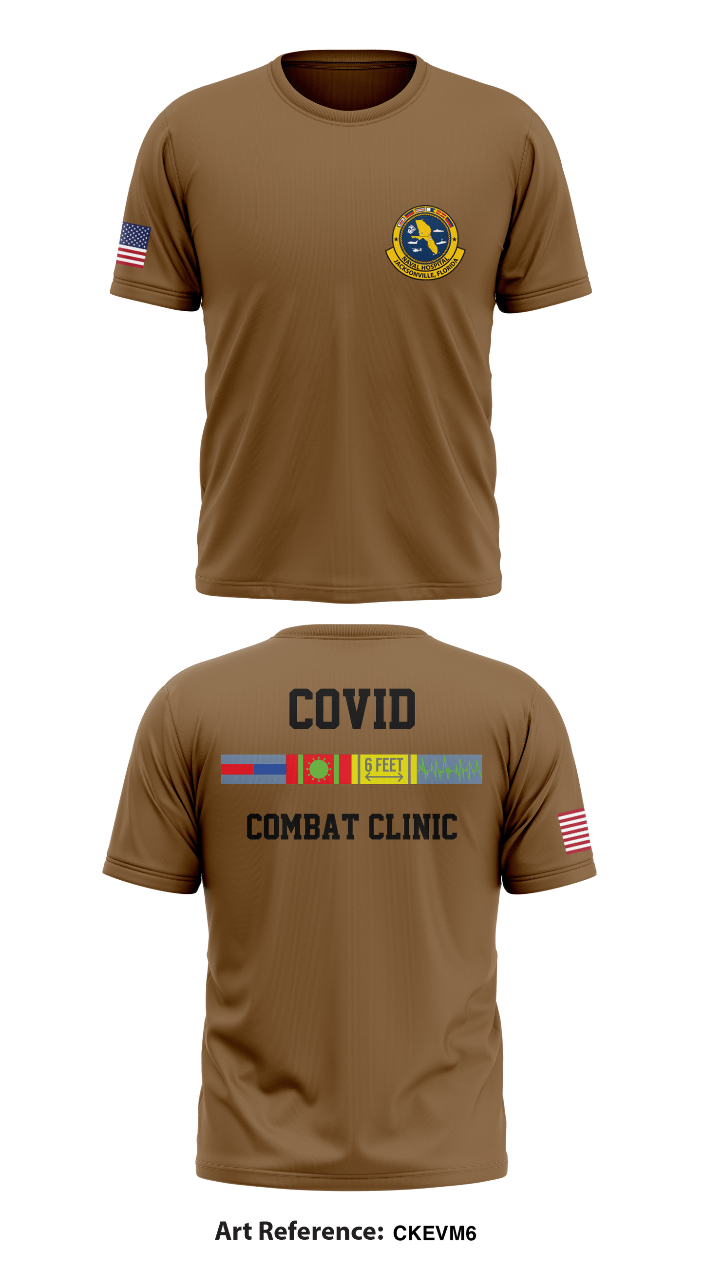 COVID Combat Clinic Store 1 Core Men's SS Performance Tee - CKEvM6