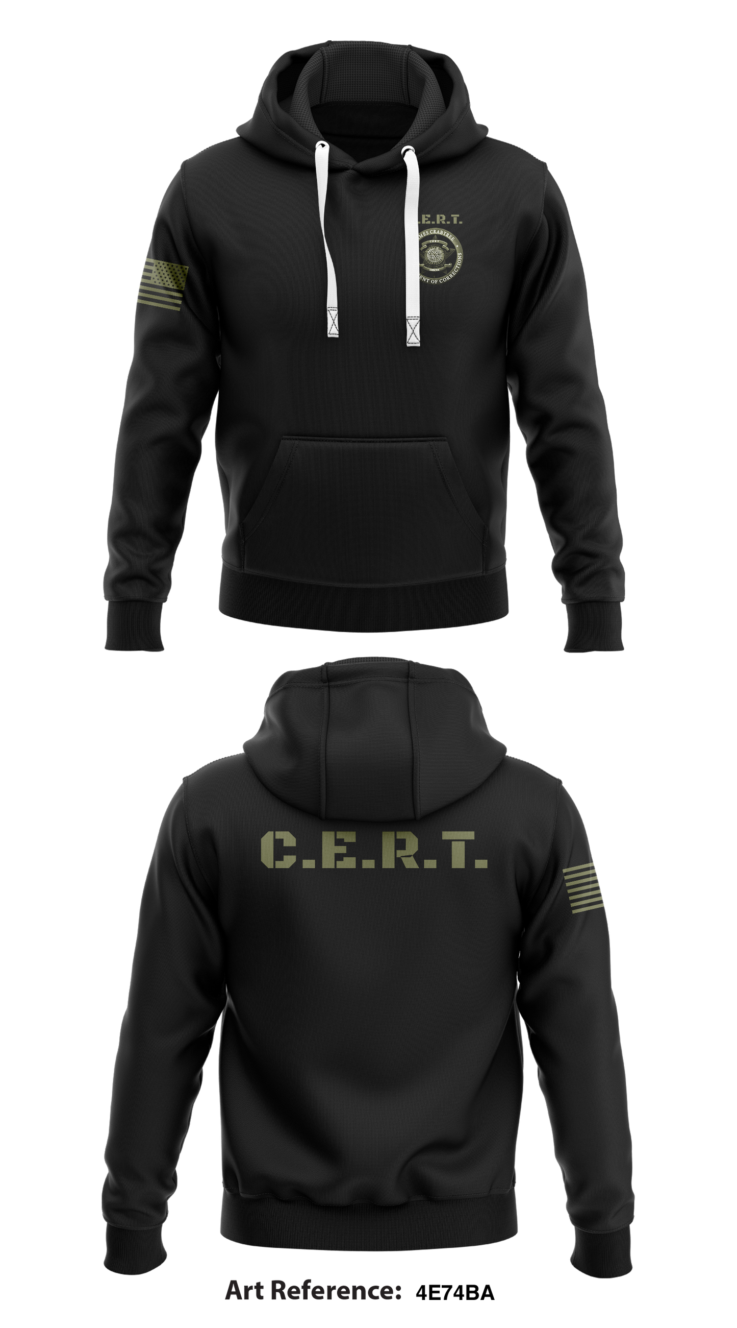 C.E.R.T. Store 1  Core Men's Hooded Performance Sweatshirt - 4e74Ba