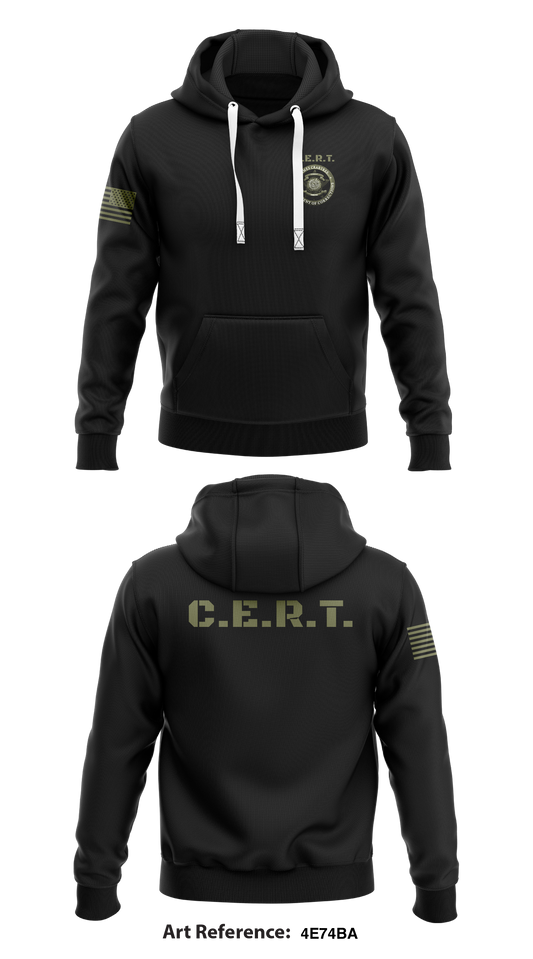 C.E.R.T. Store 1  Core Men's Hooded Performance Sweatshirt - 4e74Ba