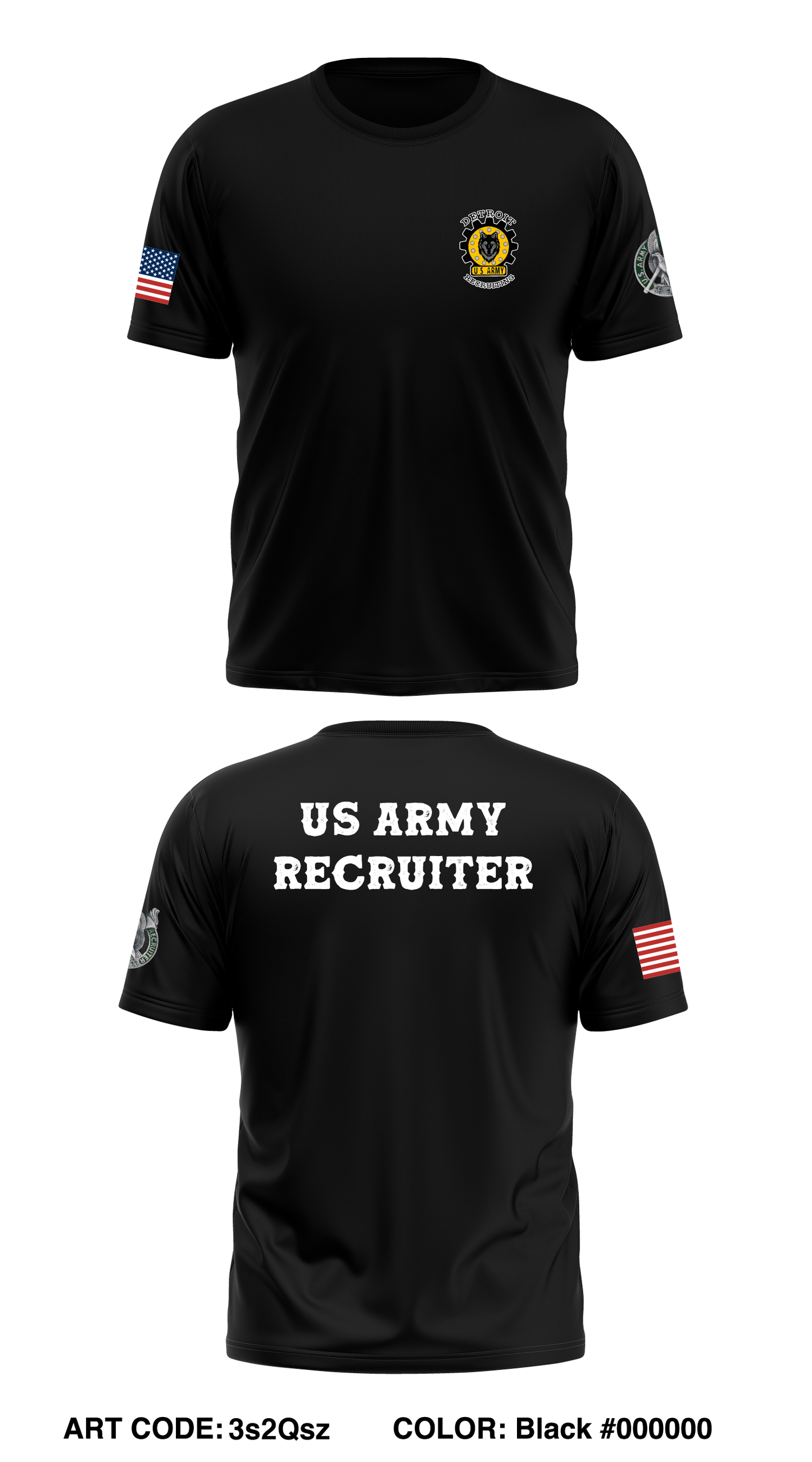 Detroit Metro Recruiting Station Store 1 Core Men's SS Performance Tee - 3s2Qsz