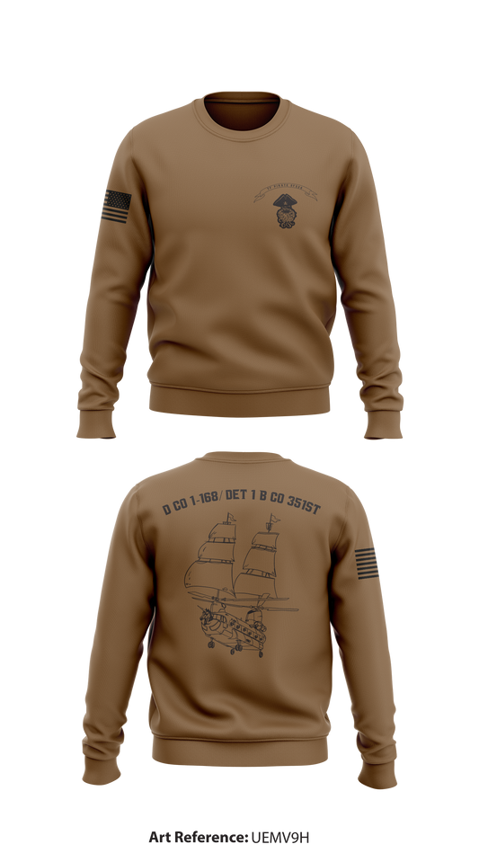 D CO 1-168/ DET 1 B CO 351st Store 1 Core Men's Crewneck Performance Sweatshirt - Uemv9h