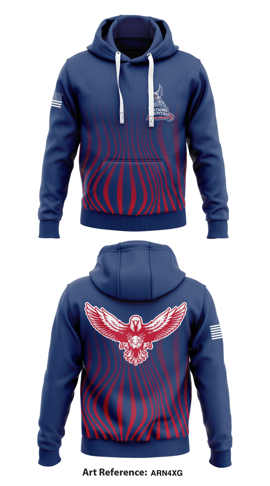Nations Capitol Young MarinesNations Capitol Young Marines Store 1  Core Men's Hooded Performance Sweatshirt - ARN4Xg
