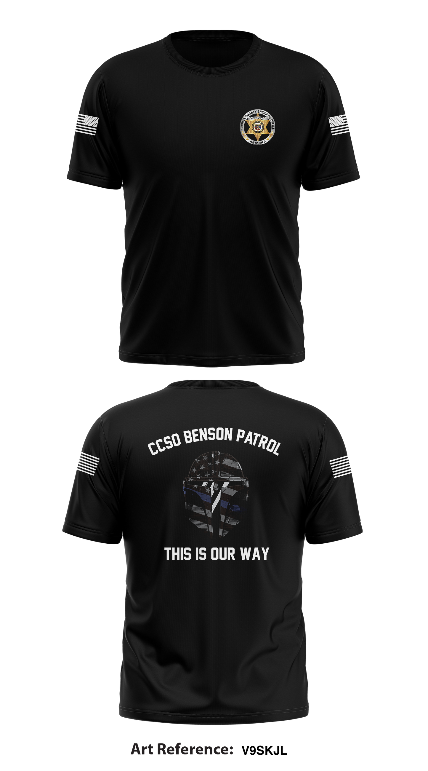 COCHISE COUNTY SHERIFF’S OFFICE BENSON PATROL STORE 1 Core Men's SS Performance Tee - V9sKJL