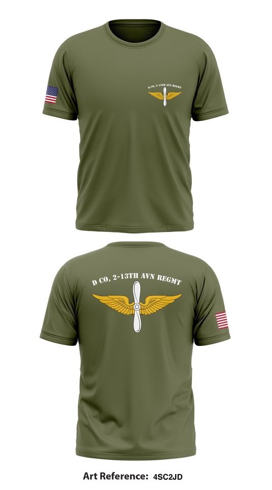D Co, 2-13th AVN REGMT Store 1 Core Men's SS Performance Tee - 4sc2jd