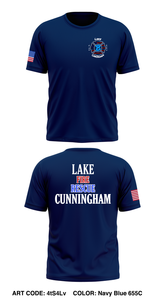 Lake Cunningham Fire Department Store 1 Core Men's SS Performance Tee - 4tS4Lv