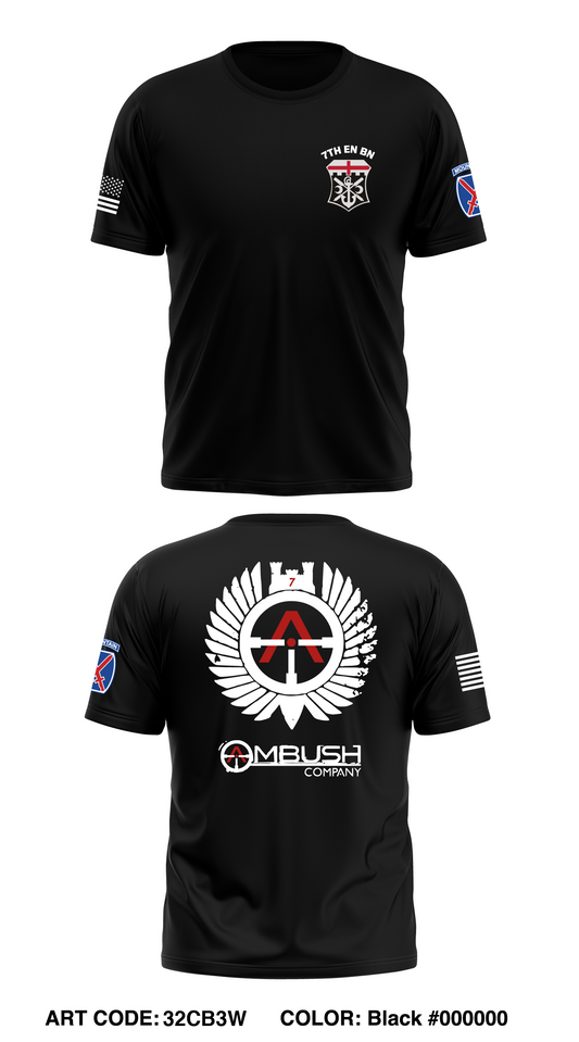 A Co, 7th EN BN Store 1 Core Men's SS Performance Tee - 32CB3W