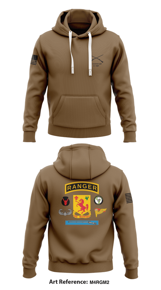 1-113th CAV C-TRP Store 1  Core Men's Hooded Performance Sweatshirt - m4Rgm2