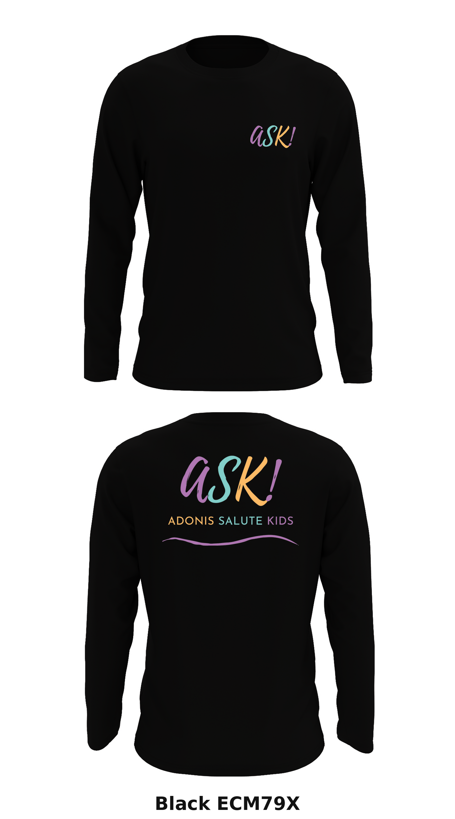 Adonis Salute Kids Store 1 Core Men's LS Performance Tee - ECM79X
