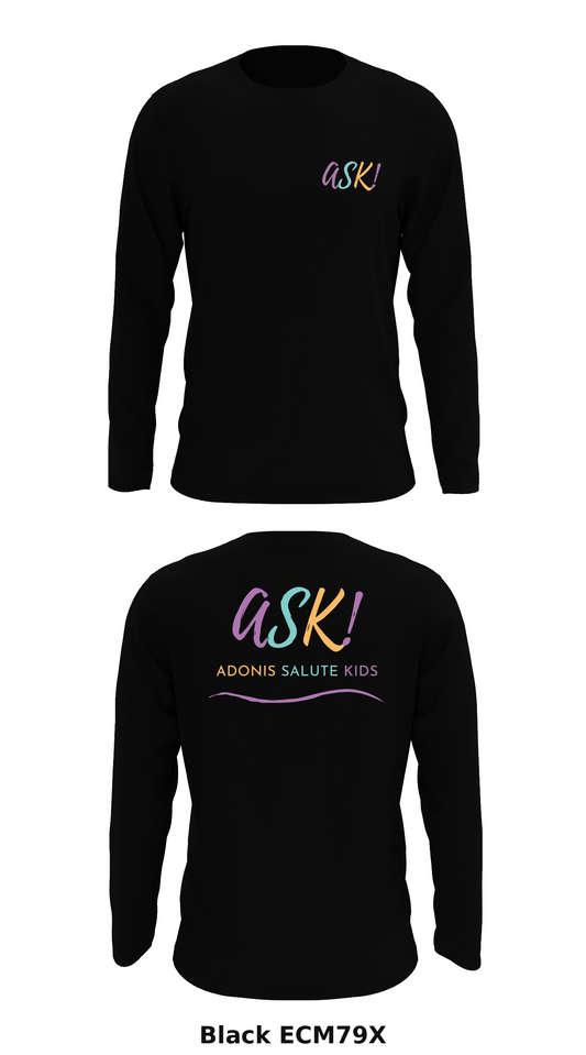 Adonis Salute Kids Store 1 Core Men's LS Performance Tee - ECM79X