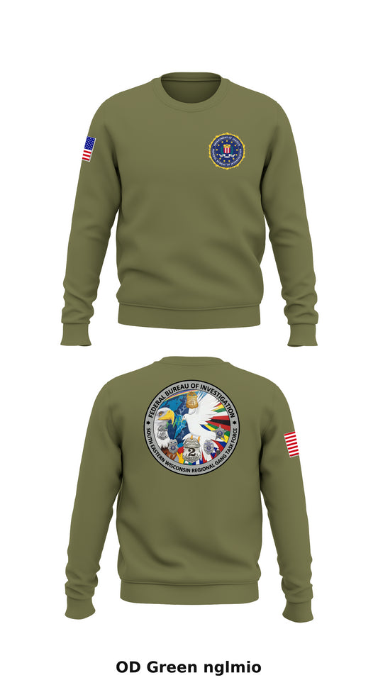 Southeastern Wisconsin Regional Gang Task Force Store 1 Core Men's Crewneck Performance Sweatshirt - nglmio