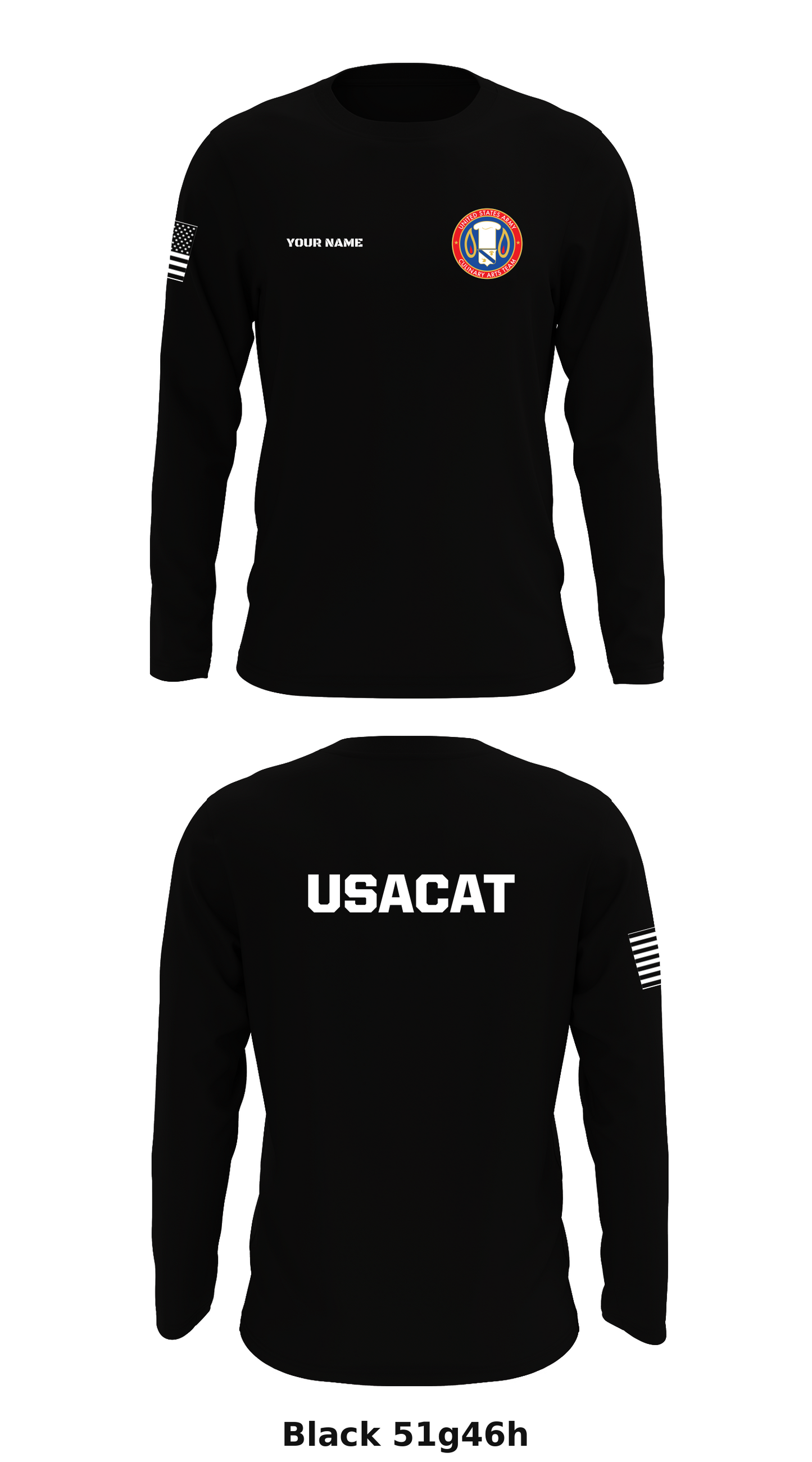 USACAT Store 1 Core Men's LS Performance Tee - 51g46h