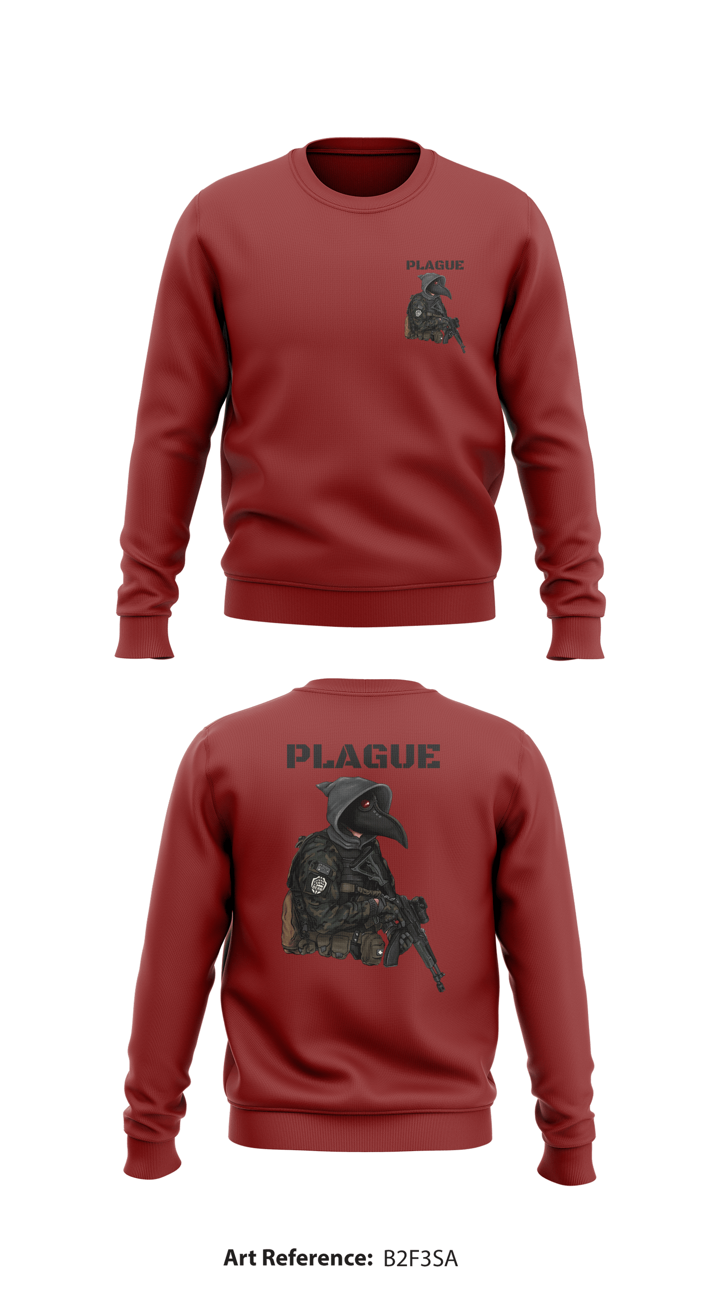 Plague Store 1 Core Men's Crewneck Performance Sweatshirt - b2f3Sa