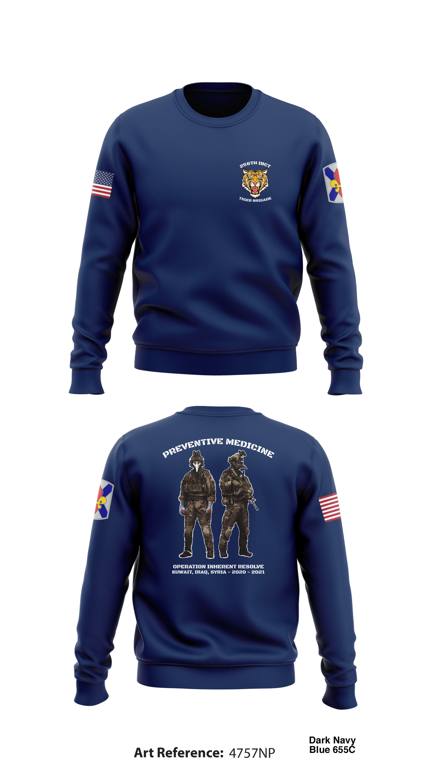 HHC 256th IBCT Store 1 Core Men's Crewneck Performance Sweatshirt - 4757Np