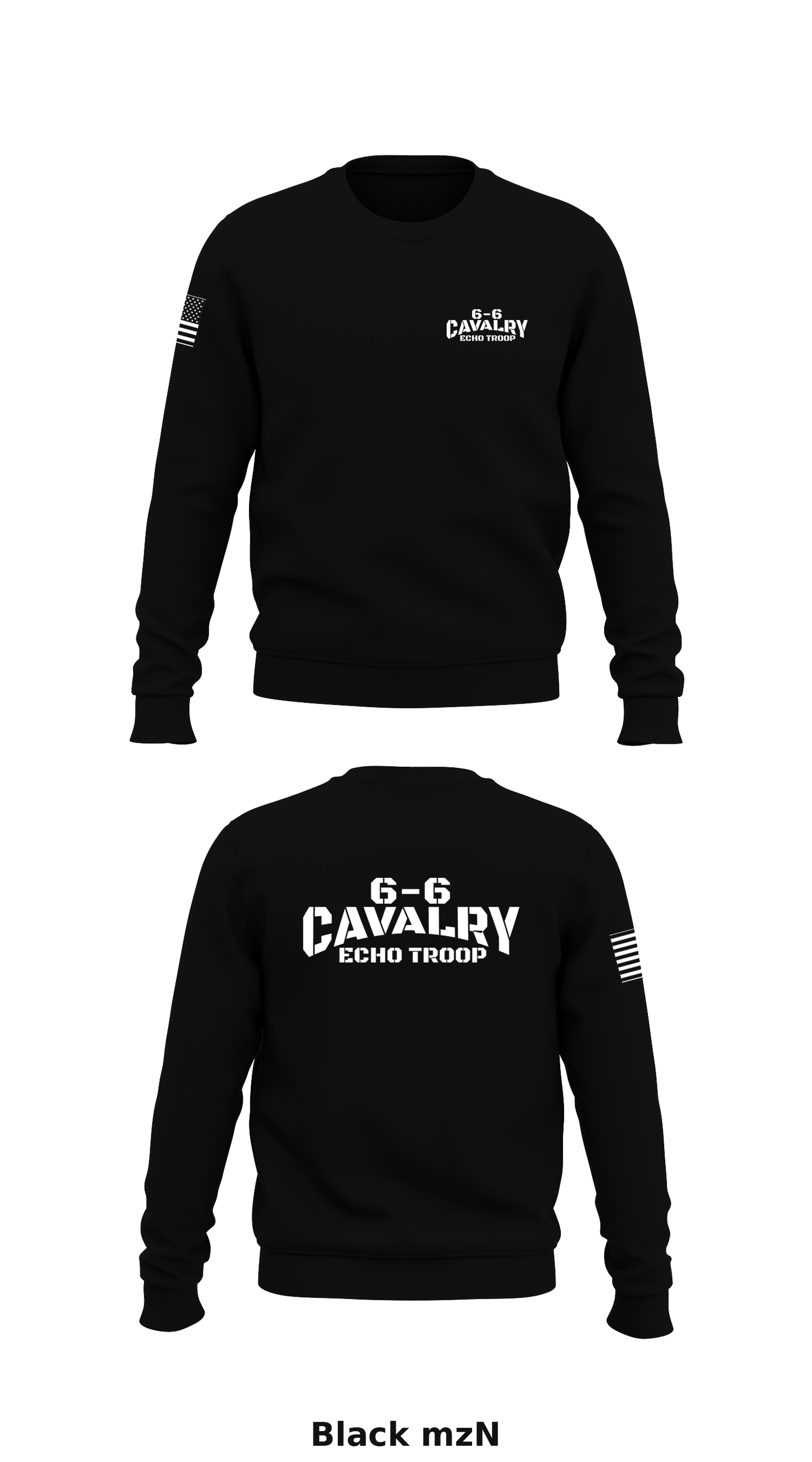 6-6 Cavalry Echo Troop Store 1 Core Men's Crewneck Performance Sweatshirt - mzN