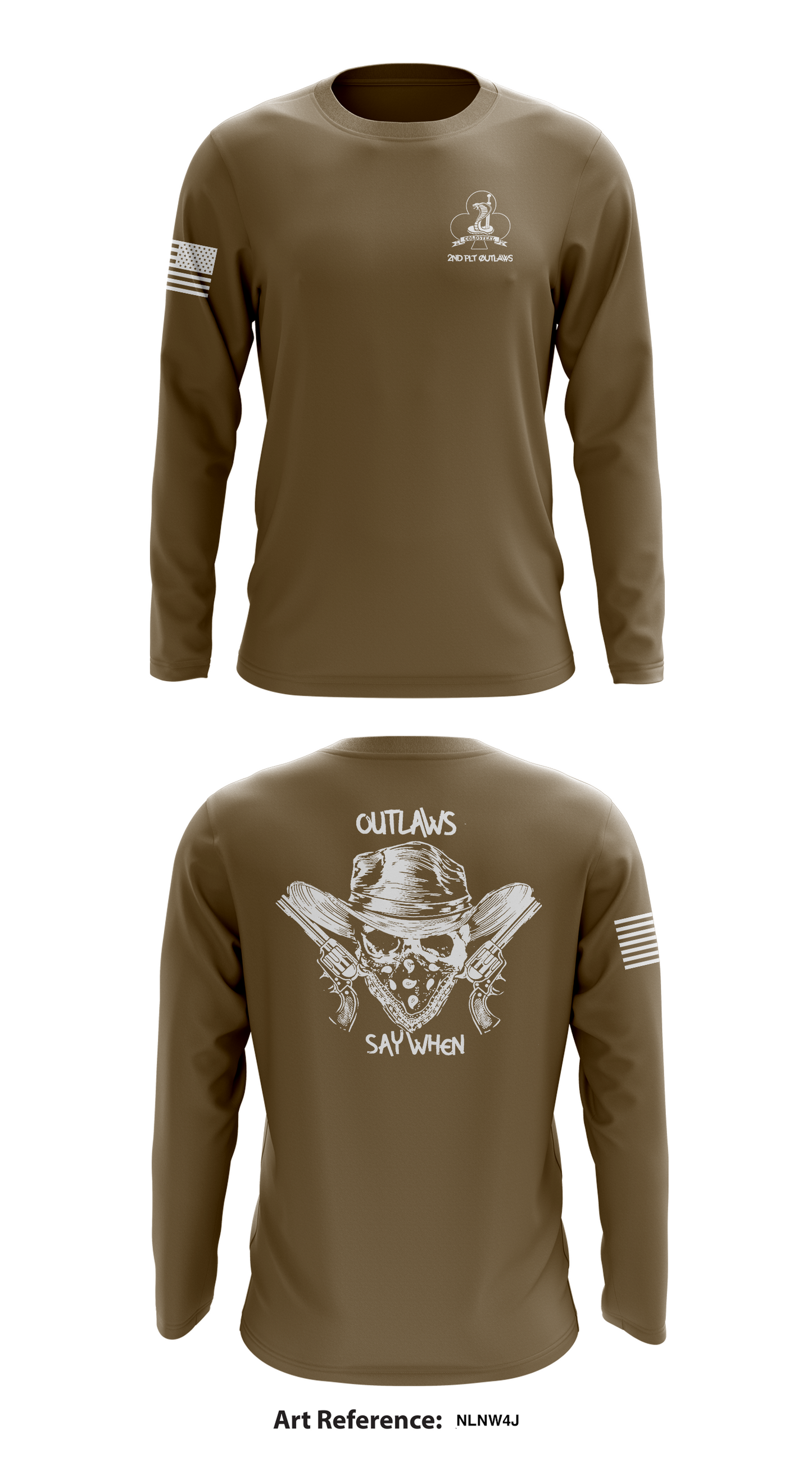 2nd Platoon, C Co, 1-327IN Store 1 Core Men's LS Performance Tee - NLnw4j