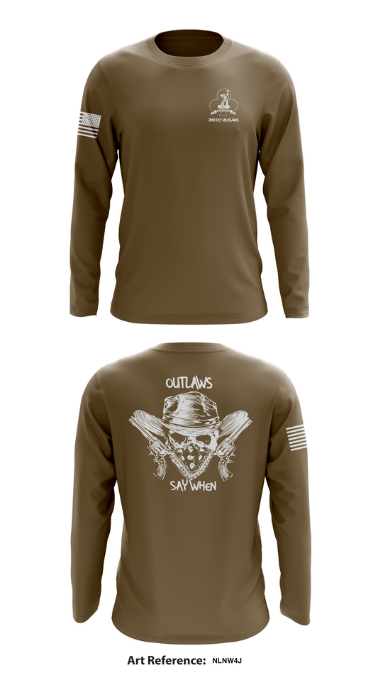 2nd Platoon, C Co, 1-327IN Store 1 Core Men's LS Performance Tee - NLnw4j