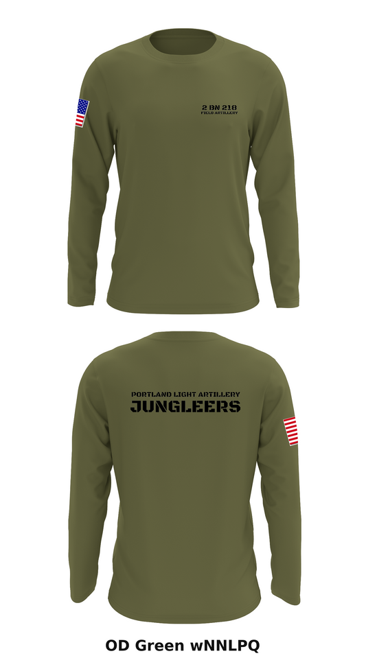 2 BN 218 Field Artillery  Store 1 Core Men's LS Performance Tee - wNNLPQ