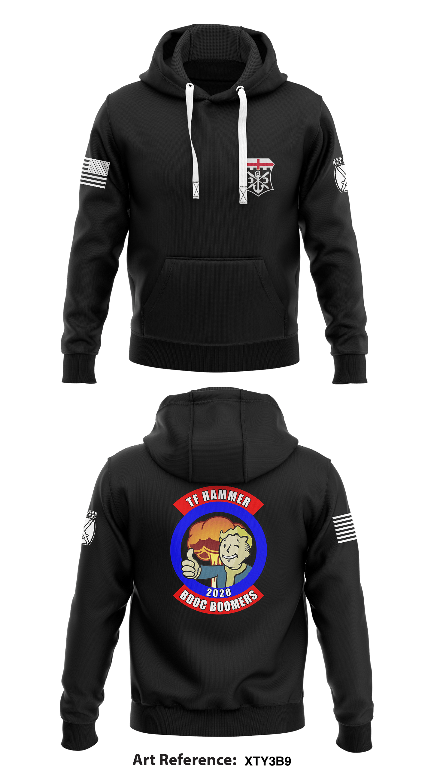 TF HAMMER Store 1  Core Men's Hooded Performance Sweatshirt - XTY3b9